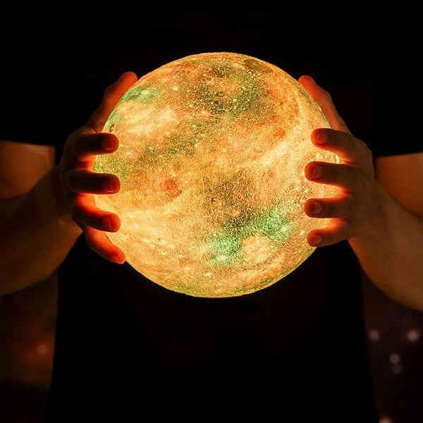 3D Planet Moon Lamp