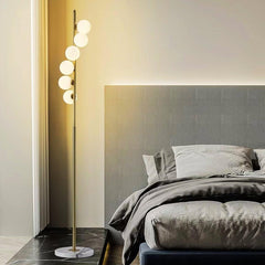 6-Bulb Golden Floor Lamp