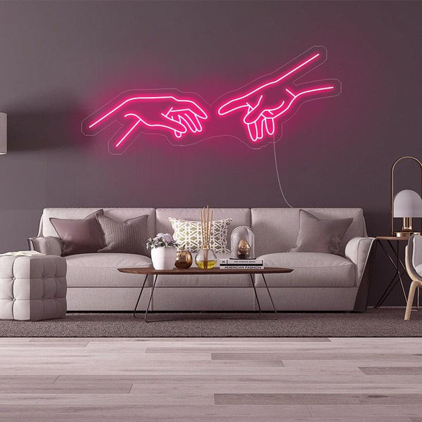 'Hands' LED Neon Sign