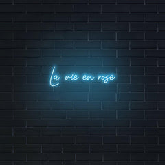 'La Vie En Rose' LED Neon Sign